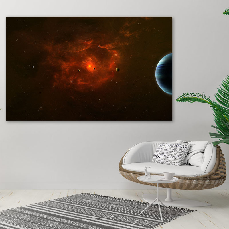 Πίνακας σε καμβά Φλεγόμενος Γαλαξίας